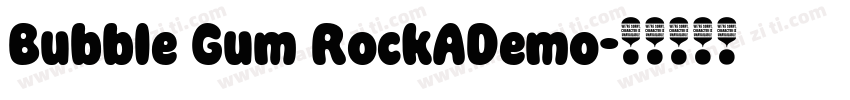 Bubble Gum RockADemo字体转换